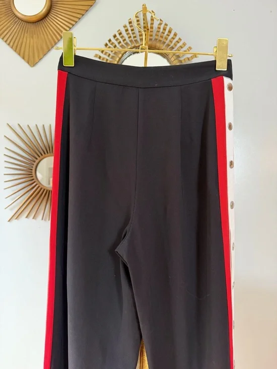 Bardot - Black Side Stripe Snap Pants - Picture 7 of 7